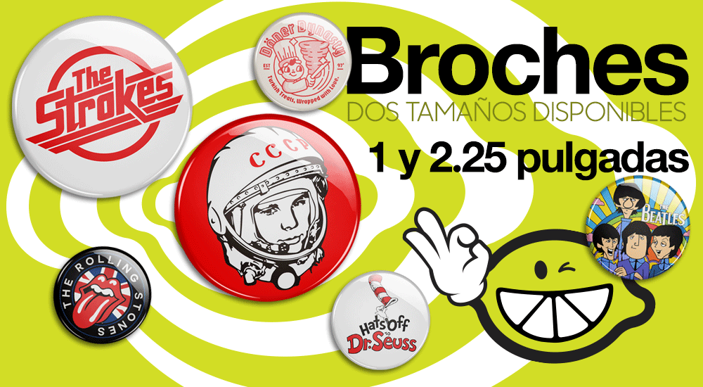 broches promocionales