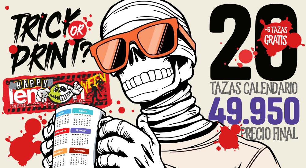 Impresion de tazas calendario 2027