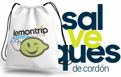 salveques de cordón lemontrip impresion