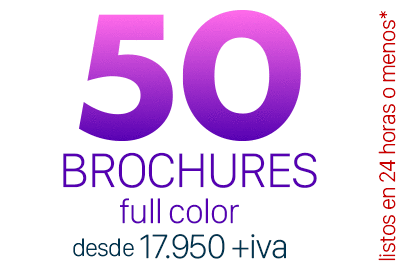 promo impresion 50 brochures