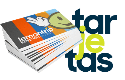 tarjetas de presentación lemontrip impresion digital